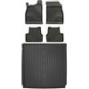 MOTOS Set di tappetini in gomma e tappetini per il bagagliaio per Opel Astra J 2009-2020 Migliorare il comfort di viaggio con tappetino antiscivolo auto 3D- tappetini per tutte le stagioni auto, prote