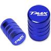 KFHBNI Tappi valvola pneumatici Per TMAX 560 2020 accessori per tappi tappo coperchio valvola aria porta aria CNC moto(Blue)