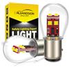 Ruiandsion 2 lampadine LED 1157, Upgrade BAY15D 2057 2357 7528, Bianco 9V-30V 12V 3535 6SMD LED, Sostituto per luci di retromarcia, freno e luci posteriori