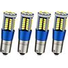 Ruiandsion BAX9S Lampadine LED 9-30V Bianco Canbus 4014 57SMD Luci di retromarcia a LED (confezione da 4)