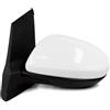 QFJFBGGH Specchietti Esterni Completi Accessori Auto Per Mazda 2 DE 2007-2014 Specchietto Retrovisore Esterno Senza Ripiegamento Elettrico(BIANCO,Sinistra)