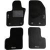 Carmats compatibile con tappetini 500 X su misura in moquette con battitacco in gomma bordo antiscivolo 4 fermi di fissaggio