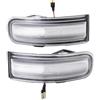 Eshgtuo Lampada Freccia Retrovisore Specchietto 2 Pezzi Indicatori Direzione Laterali LED Ambra Dinamici Con Luce Lampeggiante Sequenziale Per Jeep Per Renegade 2015-2022(Dynamic Crystal)