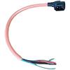 IDPOLHYGF Accessori moto Batteria al litio Connettore Caricabatterie Presa Linea Per Super Soco Tc Ts Cu (Connettore pin rotondo)