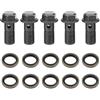 Kuuleyn Bullone di banjo freno kuuleyn, bullone per banchi per pinza per pinza per freni, bulloni e rondelle per moto 5pcs per motociclisti per calibro freno cilindri M10 X1.25 / M10 * (M10 × 1mm)