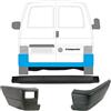 EasyParts Transporter T4 90-96 - Set di 3 paraurti, colore: Nero