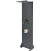Kreainvent Supporto Premium Universale per Wallbox di Design in Alluminio con Tetto e Presa 16A, 3,7kW (Tetto con Lampada Solare, Antracite, Robusti Supporti per Cavi)