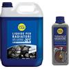 HappyCar Kit Turafalle 250 ml + Liquido Radiatore Blu -20°C/+121°C 5L - Sigillante Perdite Acqua e Refrigerante Antigelo Antiebollizione per Auto e Moto - Pronto all'Uso