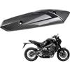 Generic Copri tubo silenziatore termico per moto, scudo termico di scarico per moto - Protezione marmitta moto resistente al calore curva,Protettore termico multifunzionale protettivo, copertura marmitta per