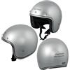 A-Pro Casco Moto Jet Omologato ECE 22-06 argento custom scooter naked style tg.XL