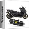 MOTOTOPGUN arrow 73514AKN scarico omologato race-tech alluminio nero fondello carby compatibile con yamaha tmax t-max 560 2020 2021 mototopgun