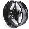 Konerstone Arashi Cerchioni anteriori da 3.5 x 17 pollici per Ninja 650 Z650 Z900 2017-2025 / Z900SE 2022-2025 Accessori Z900 Z650 NINJA 650 Ruota Nero (Cerchio ruota posteriore)