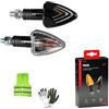 CLICK&GO COMPATIBILE CON HONDA CBR 600 F COPPIA DI FRECCE A LAMPADINA LENTE BIANCA LUCE ARANCIO FRECCIA 21W 12V INDICATORE DI DIREZIONE PER MOTO OMOLOGATE E