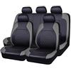HGTHHK 9Pcs Pelle Auto Set coprisedili, Per Opel Meriva (A) 2003-2010 Pelle Impermeabile Set Completo Copri-Sedile Fodere Anteriori e Posteriori Set Coprisedili,A/9pcs Set Grey