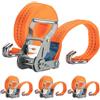 XPOtool Cinghia di ancoraggio a cricchetto Set 4 cinghie di fissaggio 6 m 3000 daN