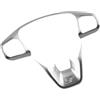 YFQAZXSW For Ford Focus Mk4 2019-2021 ST Line Coprivolante Cornice Decorativa Accessori for lo Styling dell'Auto(ABS Silver)