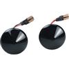 Hacreyatu 2 Pezzi Dinamici LED Indicatore di direzione laterale per F-iat Punto 1999-2010 Doblo 2001-2005 (Nero)