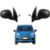 diTosi COPPIA Specchi Specchietti Retrovisori Destro e Sinistro DX SX per PANDA modello 312 e 319 dal 2012 al 2025 con Calotta nera e Regolazione comando meccanico 801076-801077