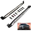 Longyeauto Pedane sottoporta compatibili con Jeep Compass MP/552 2017-2025, pedane laterali in alluminio, barre anti-ribaltamento, pedali 2 pezzi con staffe (Stile-3)