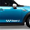 Auto-Dress AutoDress® - Set di adesivi per Mini Cooper, colore: Nero lucido