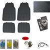 farbrothersonline COMPATIBILE CON FIAT Panda Cross 0.9 TwinAir Turbo SeS 4x4 4 TAPPETINI AUTO GOMMA PVC FONDO ANTISCIVOLO PUNTINATO ADERENTI-STABILI AL PIANALE+BATTITACCO INAMOVIBILE ANT.710X475X30