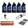 AOQ ORIGINAL QUALITY AOQ - KIT TAGLIANDO 4 FILTRI COMPATIBILE CON BMW SERIE X3 (F25), X4 (F26) XDRIVE 20d 140kw, 190 cv CON 5 LITRI OLIO ORIGINAE TWIN POWER TURBO 5W30