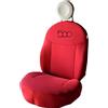 Italfodere - Coppia Coprisedili Anteriori Compatibili con Fiat 500 - Cotone Accoppiato - Fatti a Mano - Eleganti e Resistenti - Accessori Auto Interno - Rosso - Made in Italy