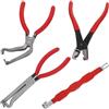 HAPINARY Pinze Disconnettore Elettrico per Auto Manico Rosso Ergonomico Multifunzione per Connettori Clip e Tubi Carburante per Auto SUV e Camion Estrazione Facile e Sicura Mano