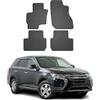 OMAC Tappetini in Gomma Compatibili con Mitsubishi Outlander PHEV 2014-2020 Matten Nero 4X