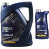 Diederichs Olio motore originale MANNOL SAE 10W-40 DIESEL EXTRA Engine Oil, 6 litri