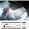 Keiurot Cofano per auto, striscia luminosa sotto il cofano impermeabile per luci di ispezione vano motore auto lampada da lavoro con accensione/spegnimento automatico, striscia LED universale 12V 1Set