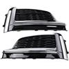 RLNTWPUA 1 paio di griglie anteriori a nido d'ape per auto, griglie a maglie compatibili con Audi A5 Sport S5 Sline 2017 2018 2019 8W6807681F, griglie fendinebbia