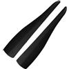 VTSGBLS Gonna corpo Ali di labbra Universale Auto Anteriore Posteriore Paraurti Striscia Labbro Antigraffio Protezione Gonna Laterale Spoiler Diffusore Splitter(Carbonio piccolo)