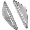 QIFANB Fanalino 2 Pezzi Di Indicatori Direzione Laterali Dinamici A LED Lampeggianti Per BMW Per X3 F25 Car Styling(Dynamic Smoked Type)