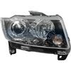 ZSHYTWE Fanale Anteriore Faro Anteriore paraurti Anteriore per Jeep per Compass 2011 2012 2013 2014 2015 Faro Anteriore Faro Auto Luce Auto Luce di svolta Faro Anteriore(Black Right)