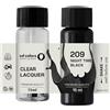 SD COLORS NIGHT TIME BLACK 209 - Vernice per ritocchi da 15 ML, per riparazione graffi e scheggiature, codice colore 209 notte nero (vernice + laccetto)