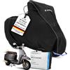 MYCOVER telo copriscooter fatto a mano - copertura per ciclomotore e moto, resistente all'inverno, impermeabile, antistrappo e robusta, per esterni - Grande S