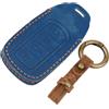 Zilimontt Cover per chiave auto in pelle blu per Chery Omoda 5, anti-goccia, resistente all'usura, assorbimento degli urti