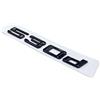 KARFRI Vecchio numero lettere nero lucido 520d 525d 528d 530d 535d 540d adesivo emblema compatibile for BMW Serie 5 E39 E60 E61 F07 F10 F11 G30 G31 (Color : 530d, Size : Glossy black)