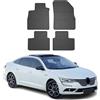 OMAC Tappetini in Gomma Compatibili con Renault Talisman 2015-2022 Tappetini Auto Gomma Nero 4X
