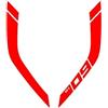 ZYSM Adesivi Per Serbatoio Carburante Laterale Per Yamaha MT-09 MT09 MT 09 2014-2022, Adesivi Riflettenti In Vinile, Decalcomanie Per Serbatoio Serbatoio Trazione Pad(ROSSO)