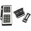 YUCHUJCGSS Freno Pedale Copertura Tappi Per Skoda Per KAMIQ Per Combi Per SCALA Per Octavia Per Rapid Per Superb Per Karoq Per Kodiaq 2017-2021 Auto Pedali Pedale Pad Copertura Poggiapiedi(Full AT 3 Pcs)