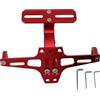 Tyenaza Staffa per targa per moto, eliminatore di parafango per moto regolabile universale in lega di alluminio CNC Portatarga per moto (Red)