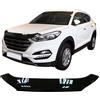 SCOUTT Deflettore Protezione Cofano per Hyundai Tucson TL, TLE 2015-2018, Migliora l'Aerodinamica dell'Auto, e Spoiler, Nero