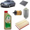 OP Kit tagliando 4 filtri + 4L olio Edge 5W30 LL compatibile con Audi A4 B7 2.0 TDI,BRF/BVG/BRD/BLB