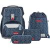 Step by Step Basis Schulranzen-Set 4-teilig Blue Lines