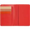 DUDU Porta passaporto pelle e carte di credito RFID multicolore Rosso fiamma