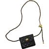 YAMEIZE Piccolo Marsupio Borsa per Cellulare Donna Elegante Tracolla Pelle Marsupi alla Moda Marsupio con Cintura Regolabile a Catena Trapuntata Mini Nero