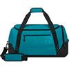 American Tourister Urban Groove UG23 - Borsa sportiva (59 cm) - Borsone sportivo con scomparto scarpe, Smart Sleeve & tracolla rimovibile - 47L - Nero/Blu (Black/Blue)