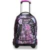 Seven Trolley Scuola Seven Jack 3 Ruote - Rosegrove Girl Ragazza - Zaino Sganciabile - Doppio Uso